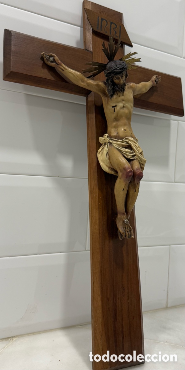 Arte: ANTIGUO CRISTO CRUCIFICADO DE OLOT - Foto 14