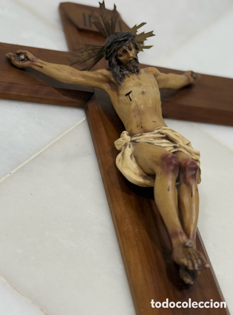 Arte: ANTIGUO CRISTO CRUCIFICADO DE OLOT - Foto 22