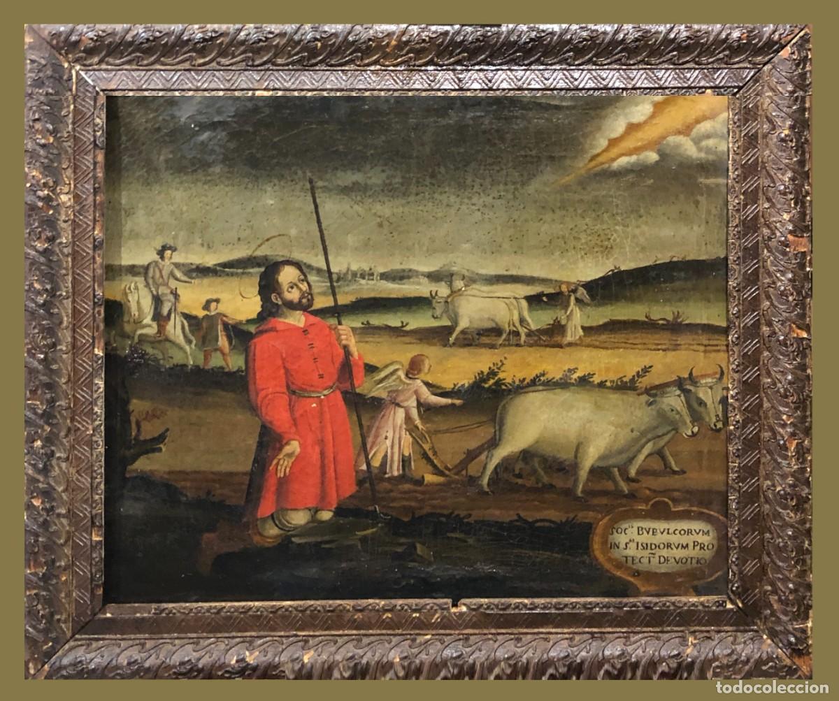 Arte: SAN ISIDRO, ESC. COLONIAL ,S. XVIII - Foto 1