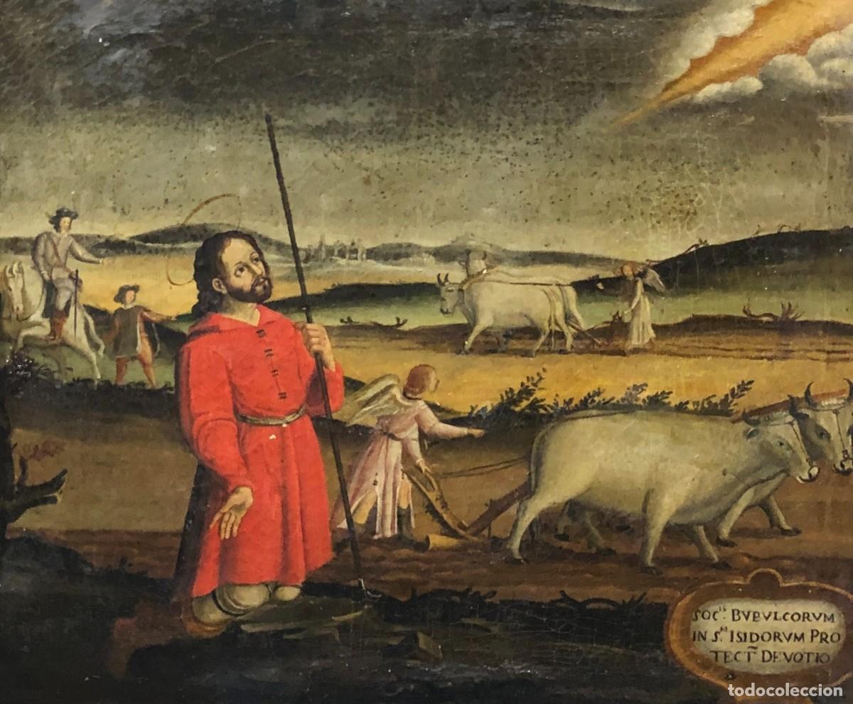 Arte: SAN ISIDRO, ESC. COLONIAL ,S. XVIII - Foto 2