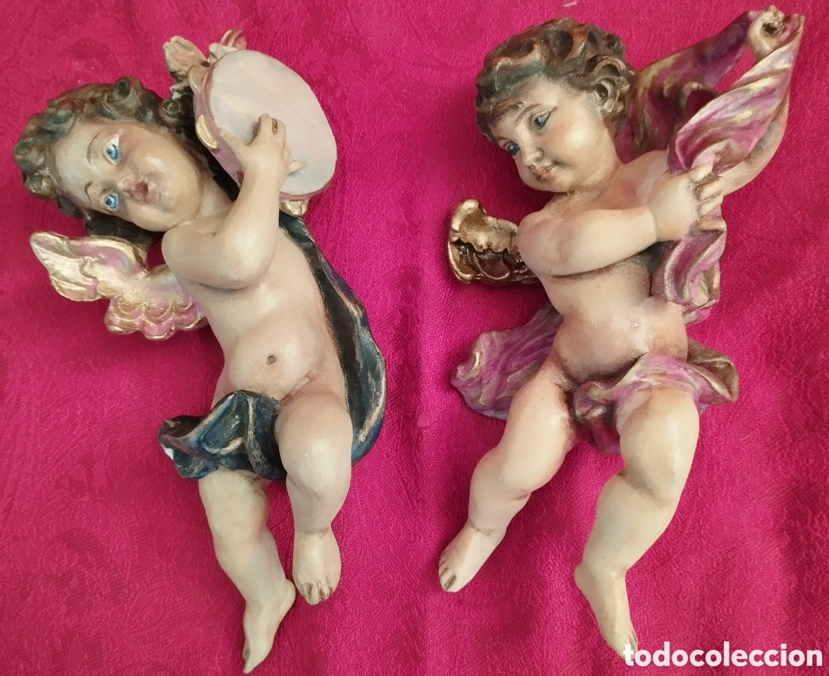Arte: Dos Antiguos Querubines. - Foto 3
