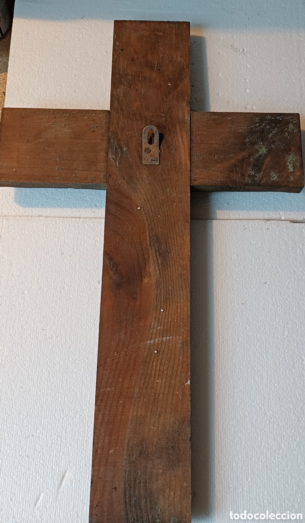 Arte: Gran cruz tallada madera - Foto 2