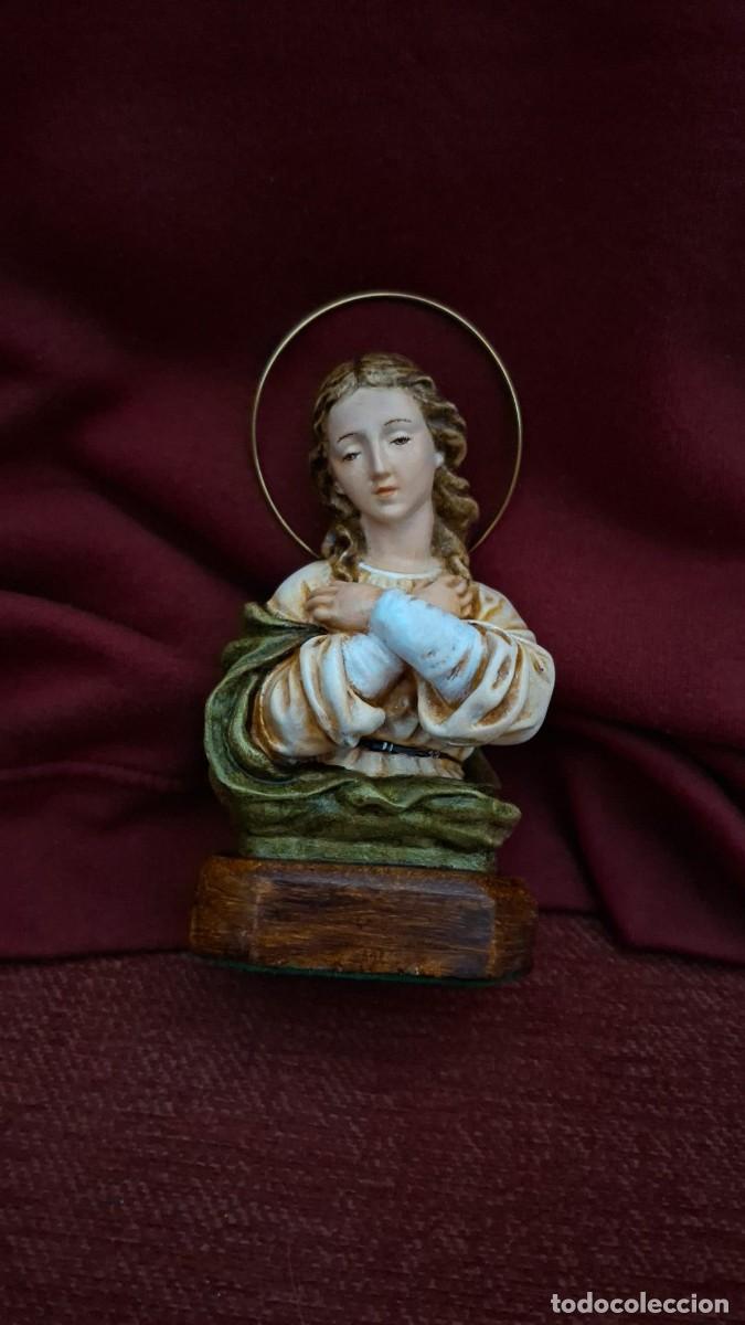 Arte: Busto Virgen Mar&iacute;a. 15 cm - Foto 1
