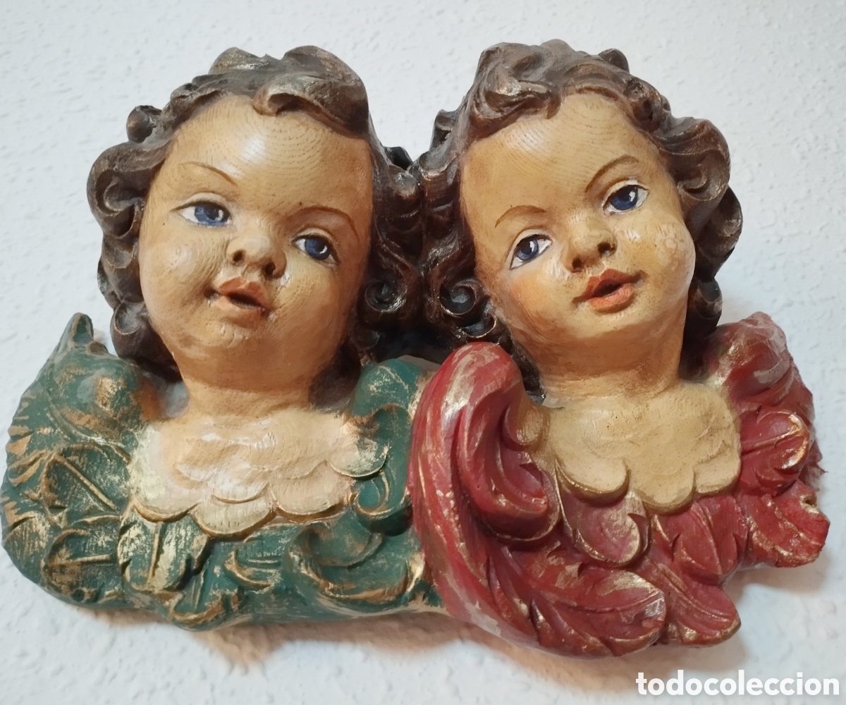 Arte: Antiguos Bustos Querubines. - Foto 4