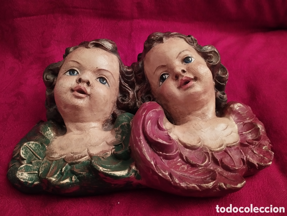 Arte: Antiguos Bustos Querubines. - Foto 7