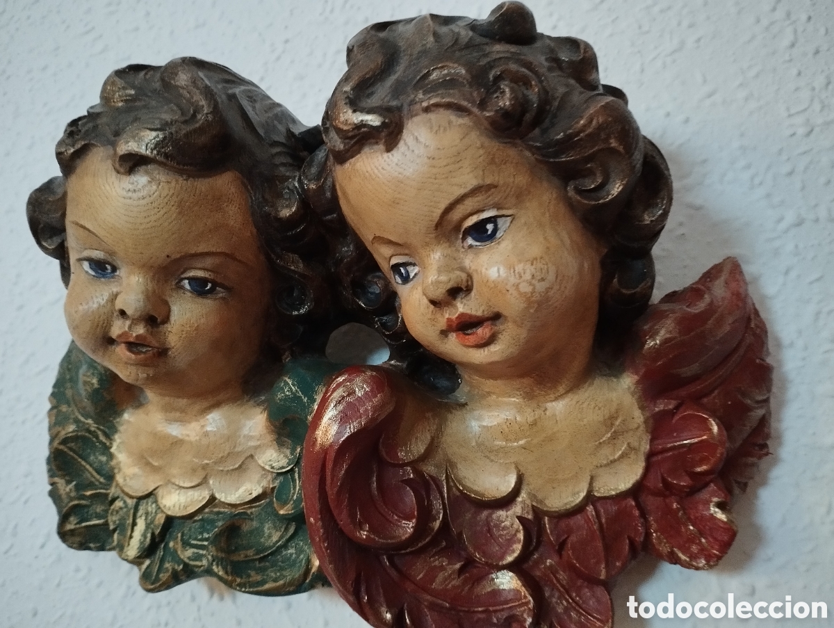 Arte: Antiguos Bustos Querubines. - Foto 11