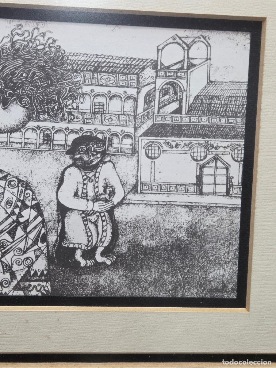 Arte: cuadro con grabado modernista - Foto 3