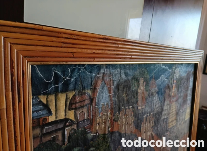 Arte: Cuadro danza hind&uacute; Danza de Krishna - Foto 3