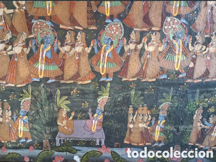 Arte: Cuadro danza hind&uacute; Danza de Krishna - Foto 4