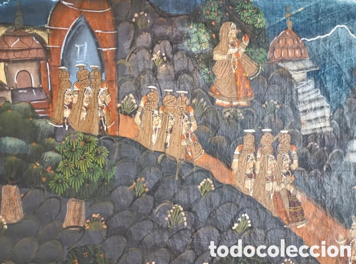 Arte: Cuadro danza hind&uacute; Danza de Krishna - Foto 1