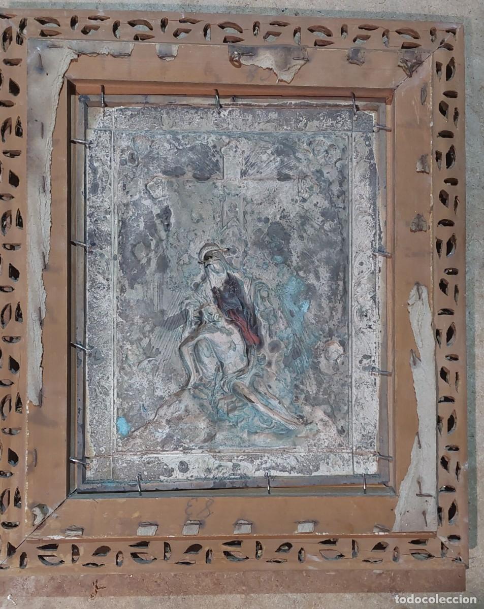Arte: Piedad Jesus y Maria en chapa - Foto 3