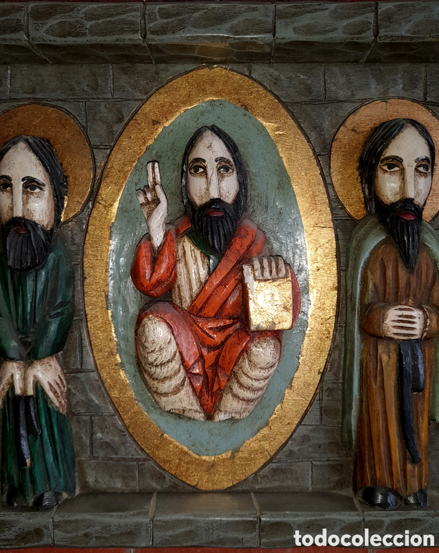 Arte: Pantocr&aacute;tor tallado a mano 1970 - Foto 5