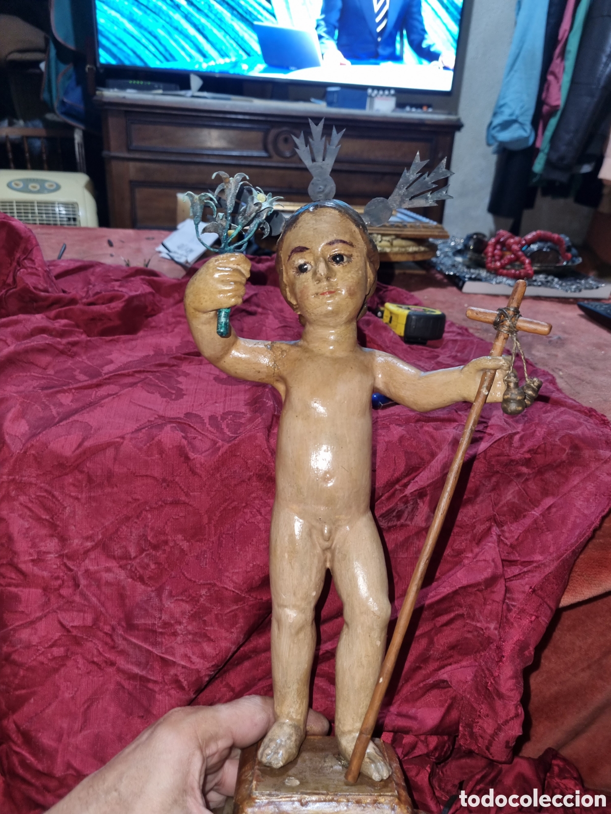 Arte: TALLA MADERA DEL SIGLO XVIII - Foto 2