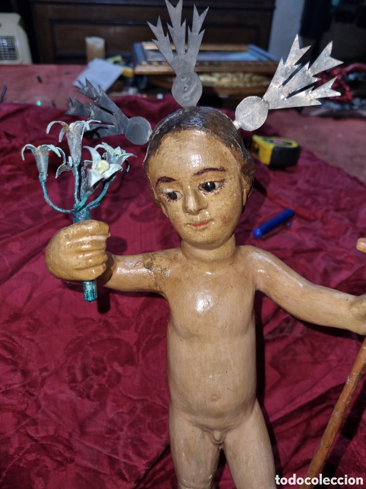 Arte: TALLA MADERA DEL SIGLO XVIII - Foto 3