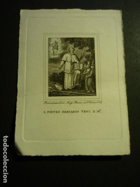 Art: SAN PEDRO PASCASIO ANTIGUA ESTAMPA GRABADO SIGLO XIX