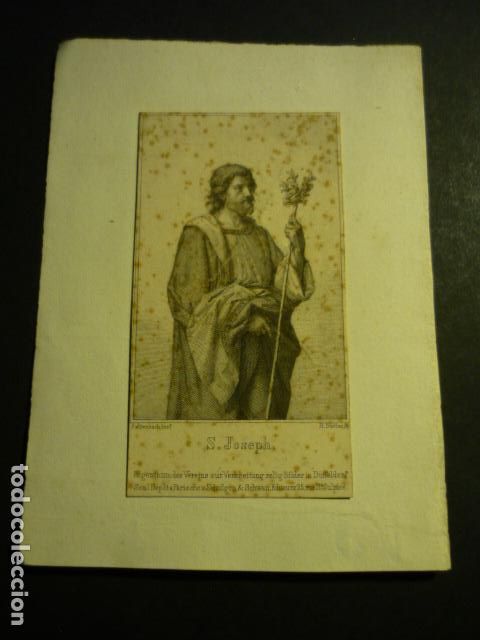 Arte: SAN JOS&Eacute; ANTIGUA ESTAMPA GRABADO SIGLO XIX