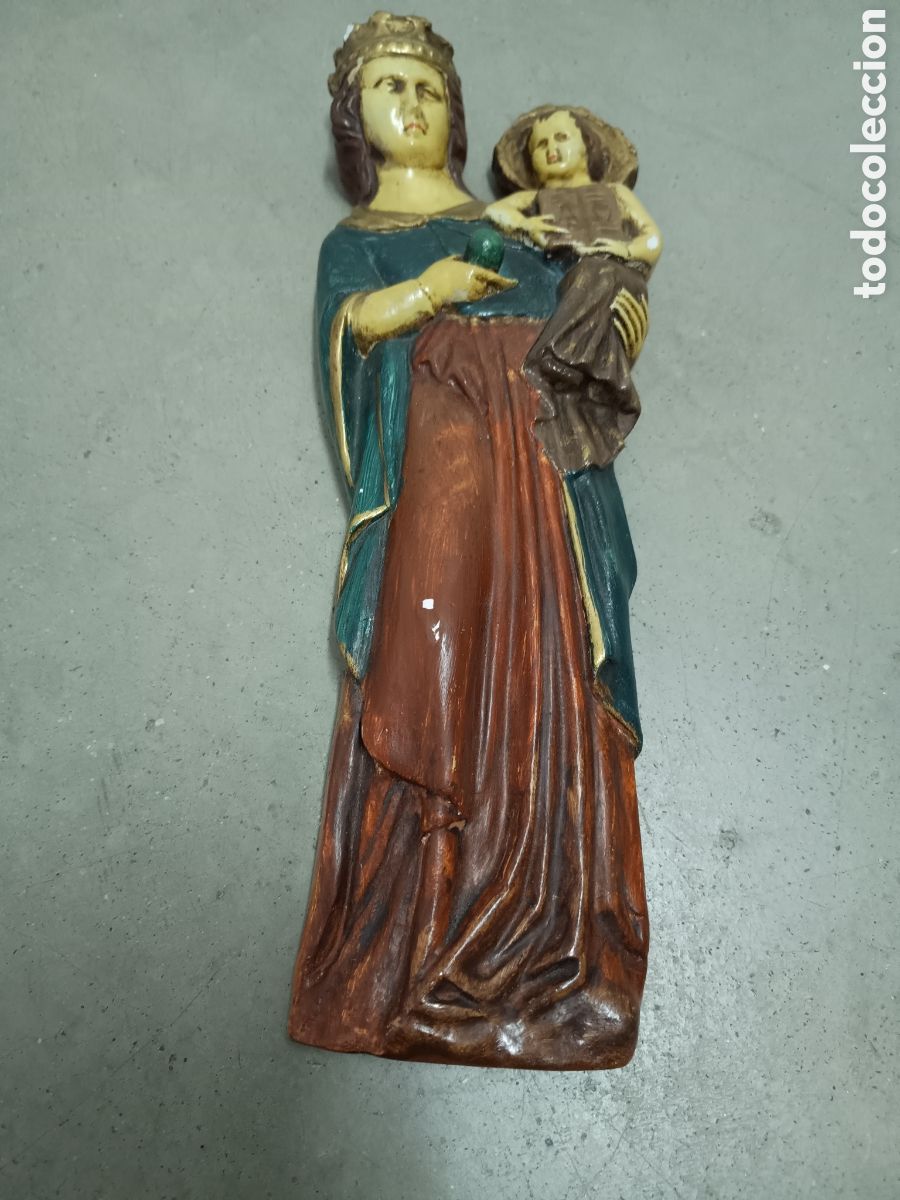 Arte: FIGURA EN ESTUCO POLICROMADO - Foto 3