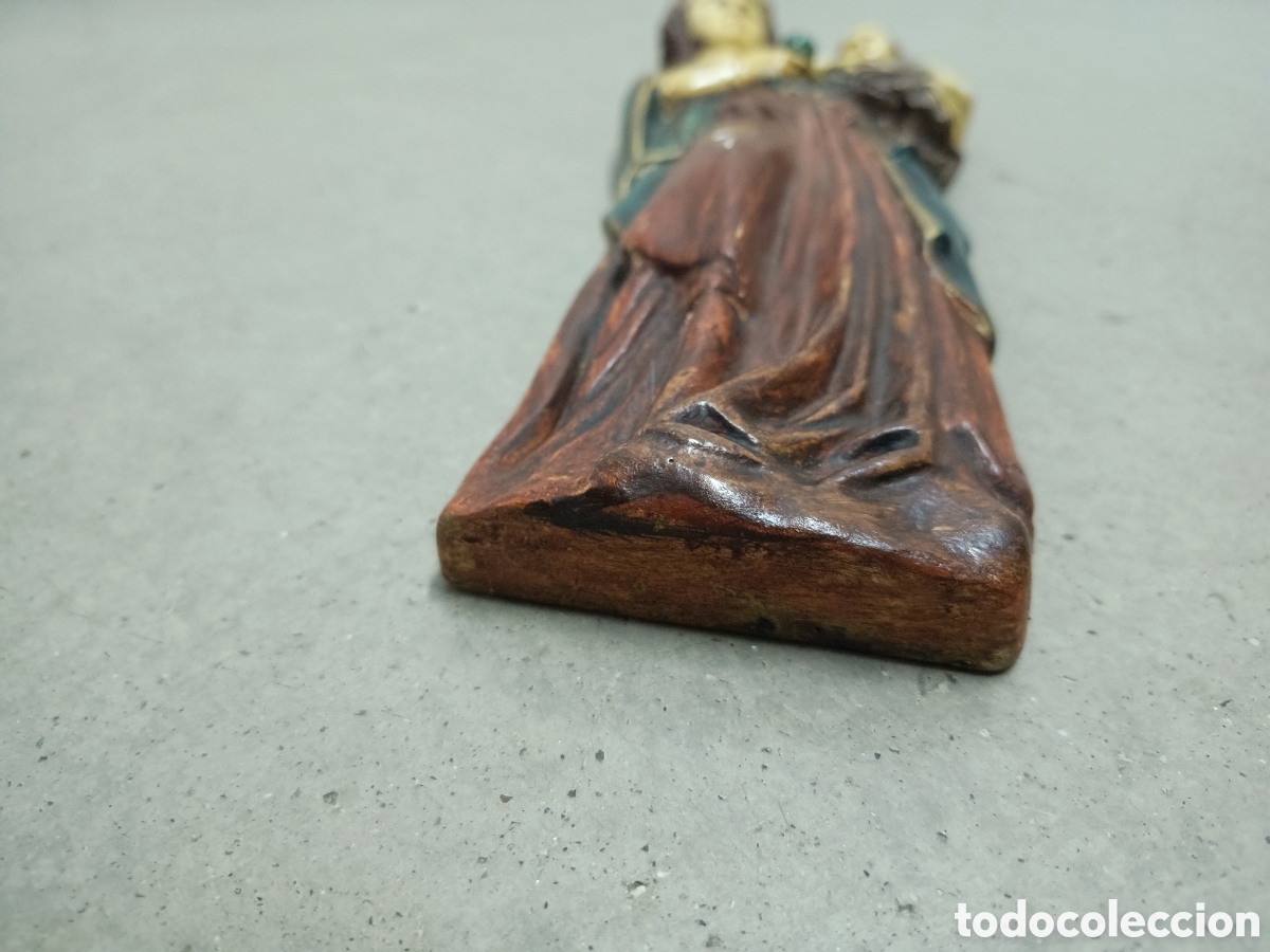 Arte: FIGURA EN ESTUCO POLICROMADO - Foto 5