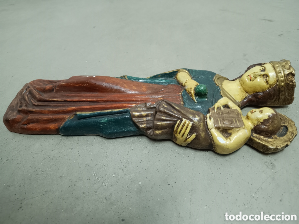 Arte: FIGURA EN ESTUCO POLICROMADO - Foto 7