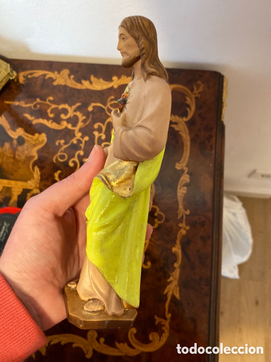 Arte: Sagrado coraz&oacute;n en madera - Foto 2