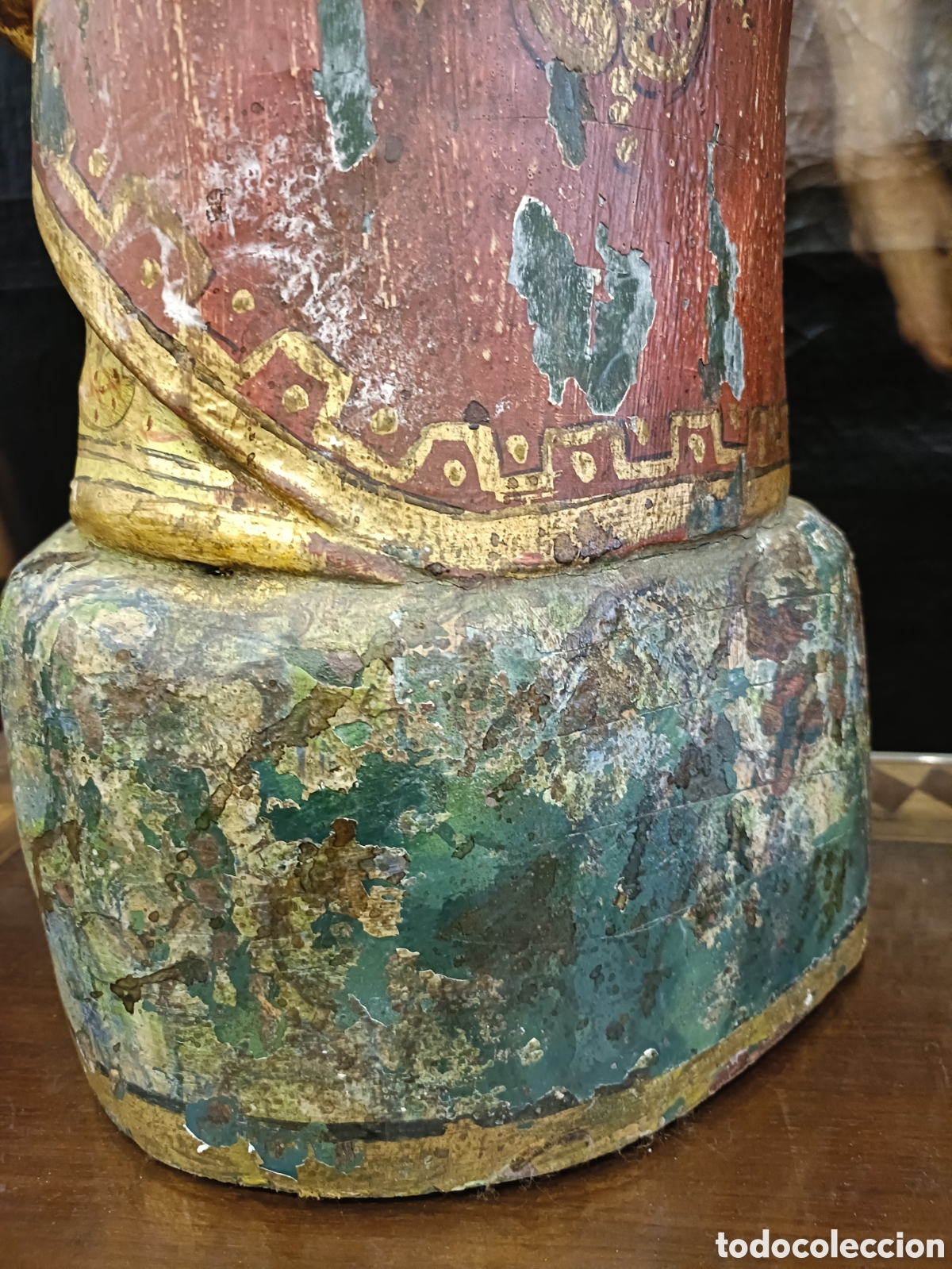 Arte: Virgen con ni&ntilde;o talla de madera - Foto 6