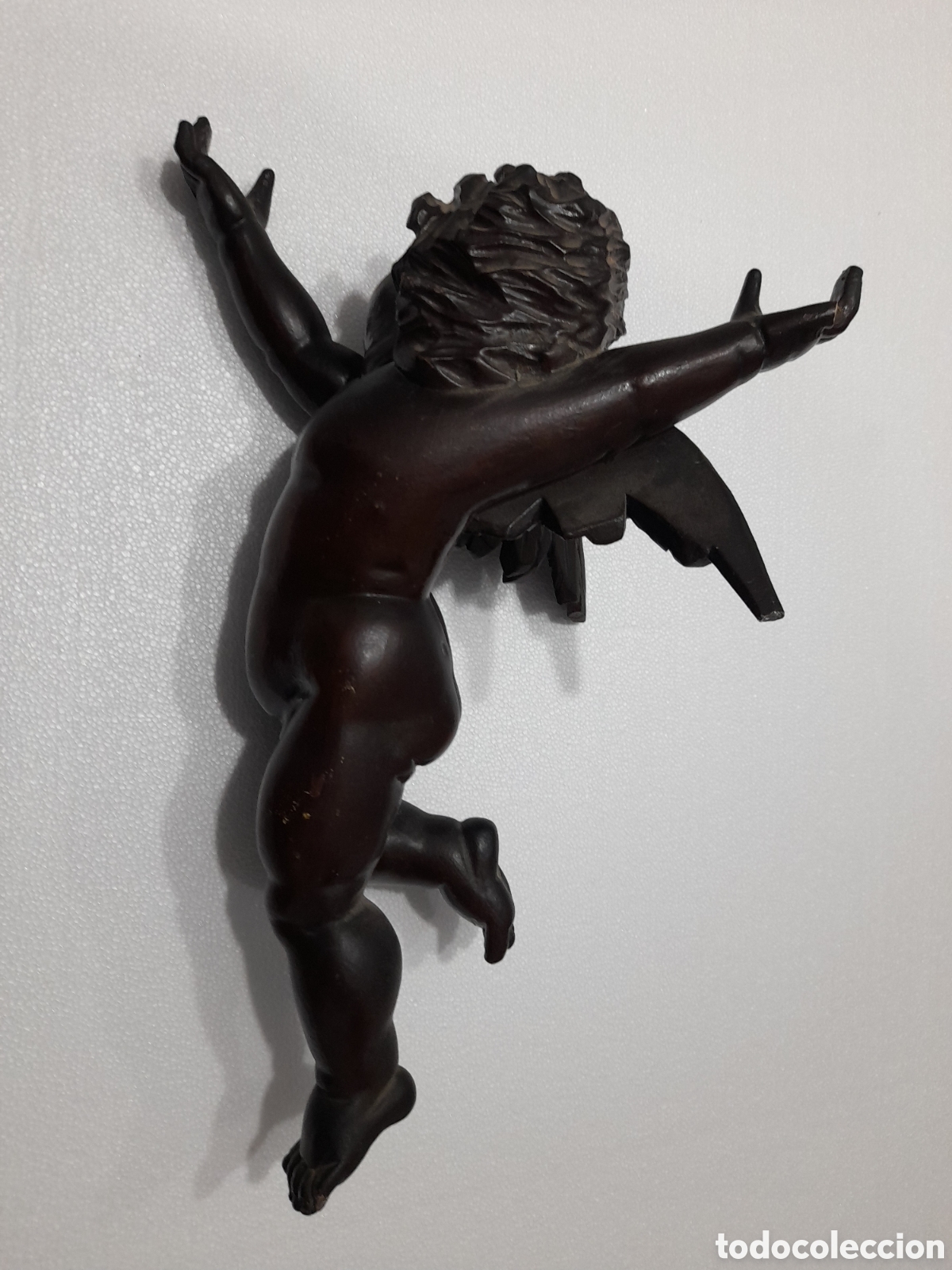 Arte: Talla de querub&iacute;n de nogal - Foto 4