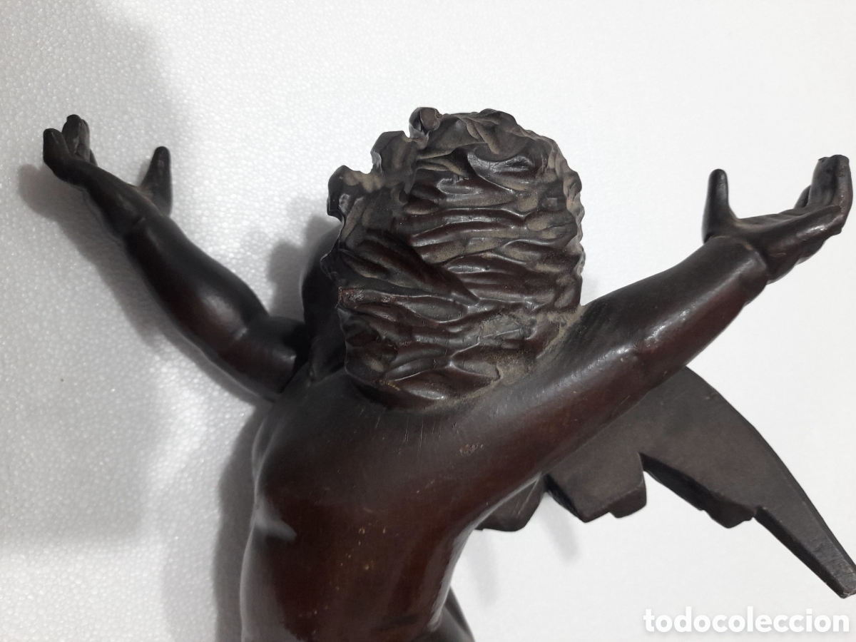 Arte: Talla de querub&iacute;n de nogal - Foto 5