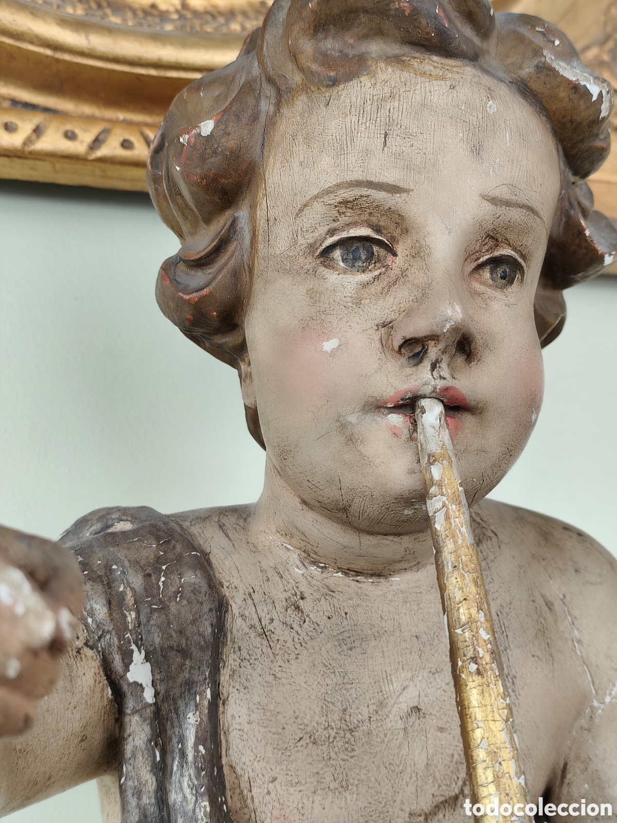 Arte: Antiguo Querub&iacute;n siglo XVII - Foto 7