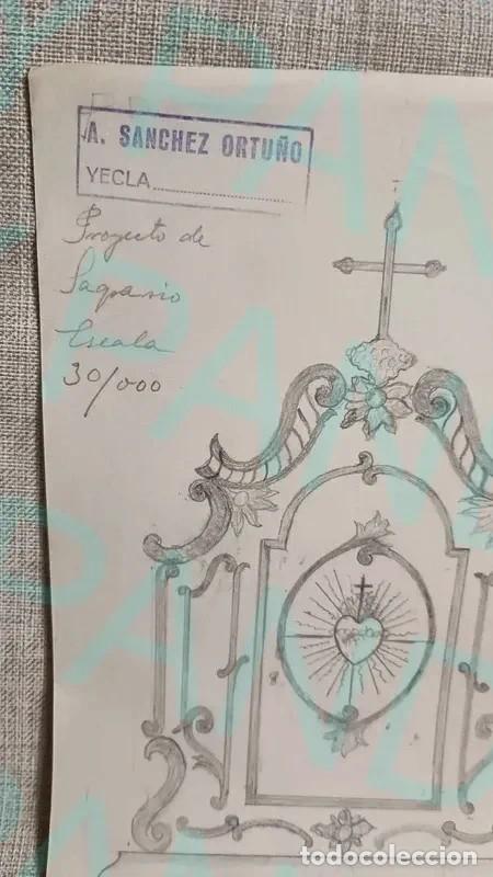 Arte: Boceto-Proyecto de Sagrario S. XIX - Foto 2