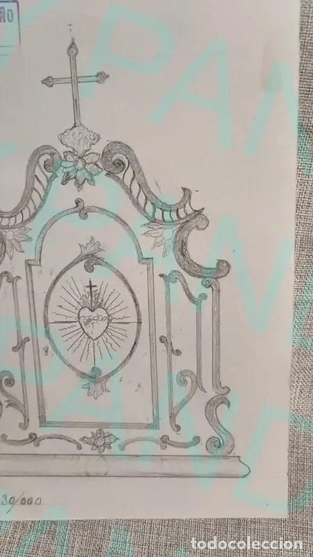 Arte: Boceto-Proyecto de Sagrario S. XIX - Foto 3