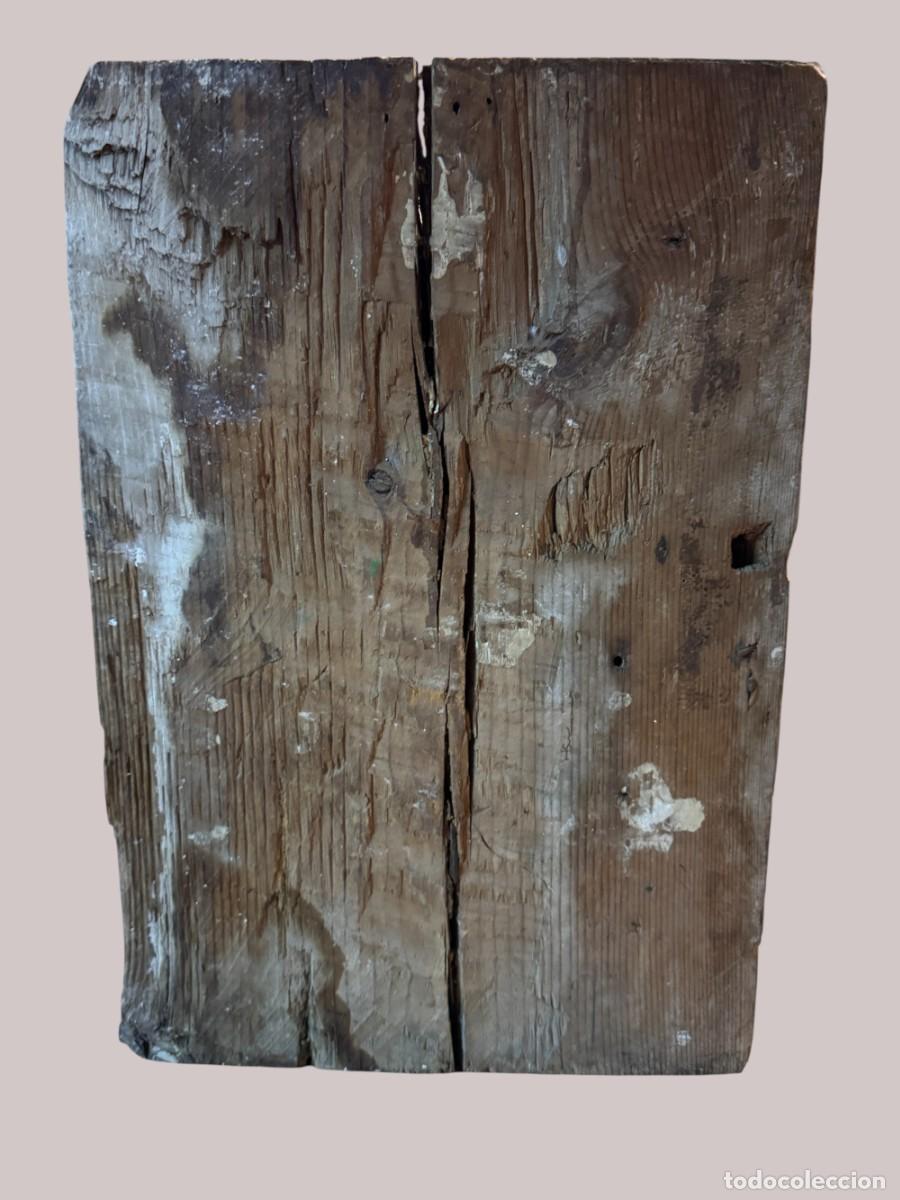 Arte: cabeza de virgen coronada, tallada en madera - Foto 8