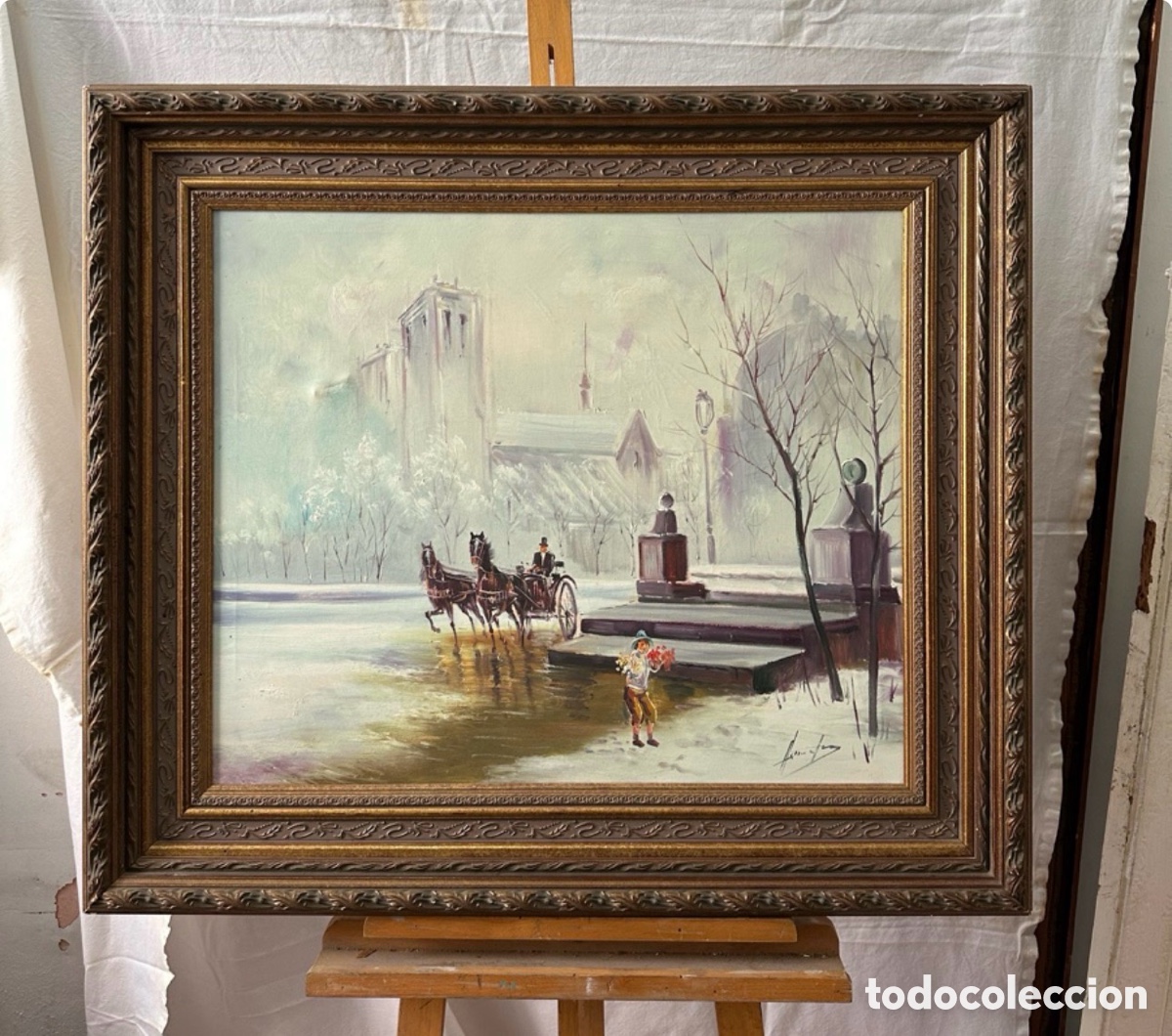 Arte: &Oacute;leo sobre lienzo firmado .