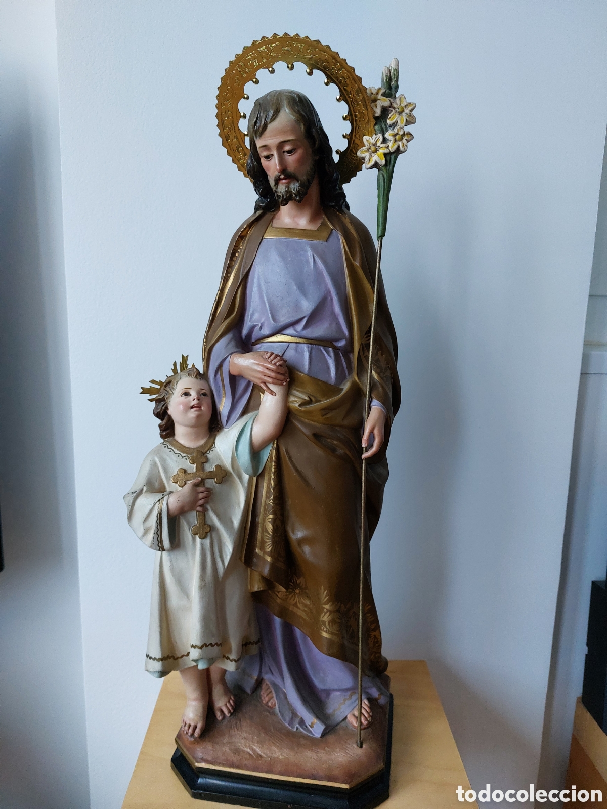 Arte: San Jos&eacute; de olot 53 cm - Foto 3