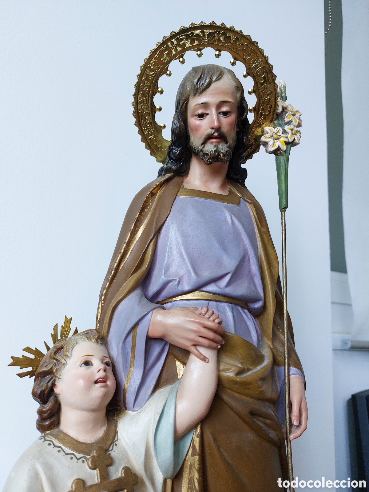 Arte: San Jos&eacute; de olot 53 cm - Foto 2