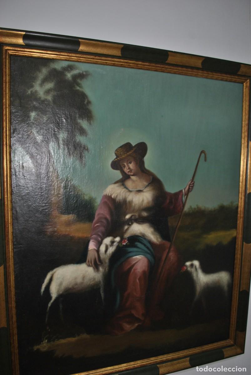 Arte: &Oacute;LEO SOBRE LIENZO DIVINA PASTORA - Foto 5