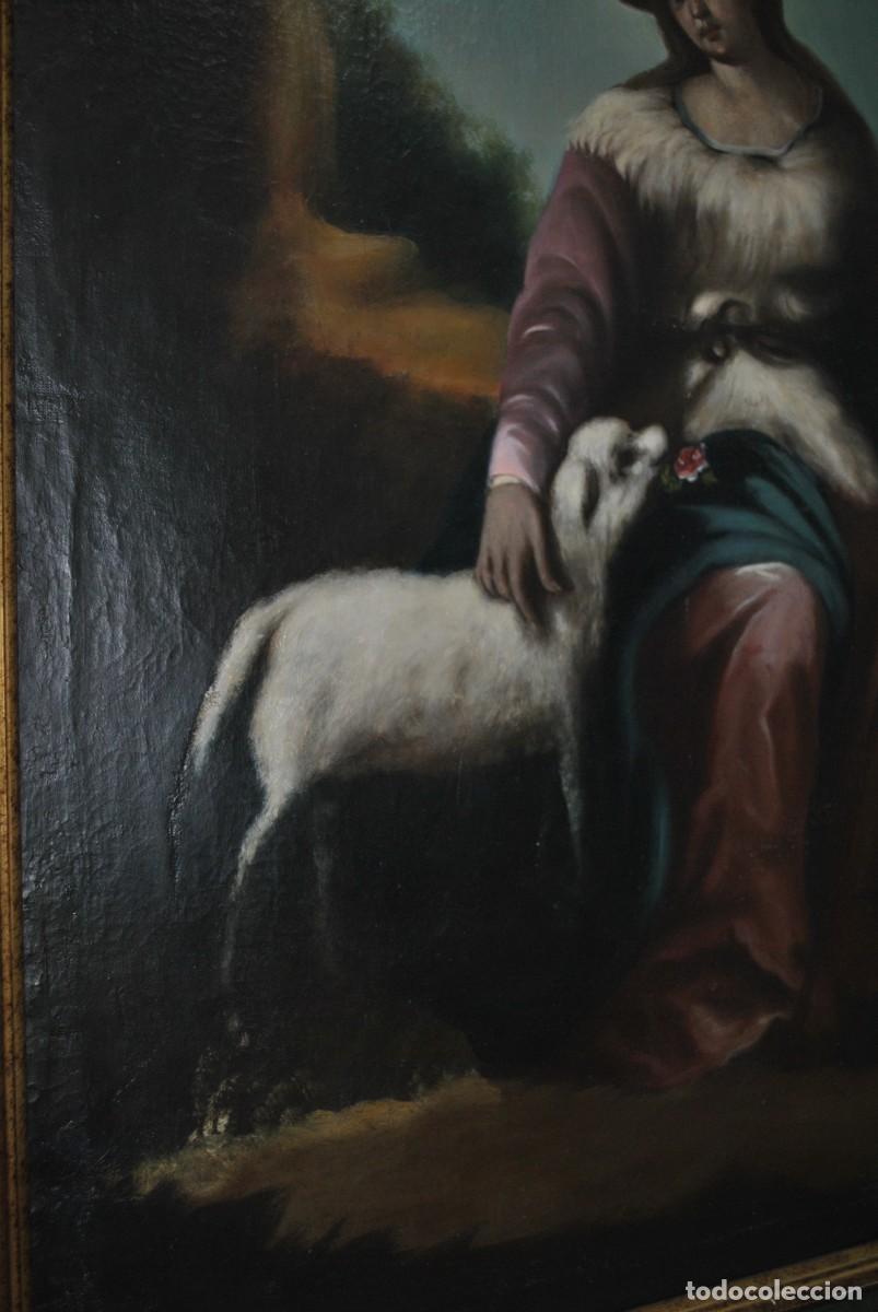 Arte: &Oacute;LEO SOBRE LIENZO DIVINA PASTORA - Foto 8
