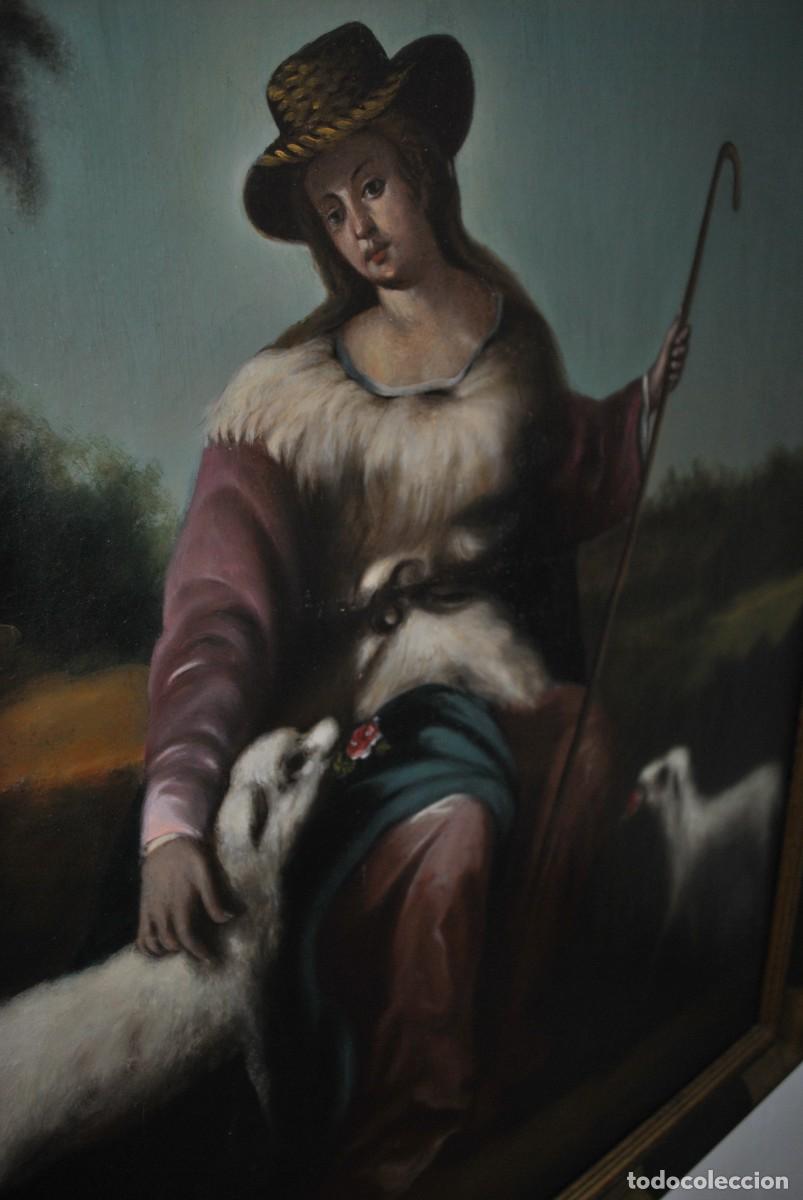 Arte: &Oacute;LEO SOBRE LIENZO DIVINA PASTORA - Foto 11