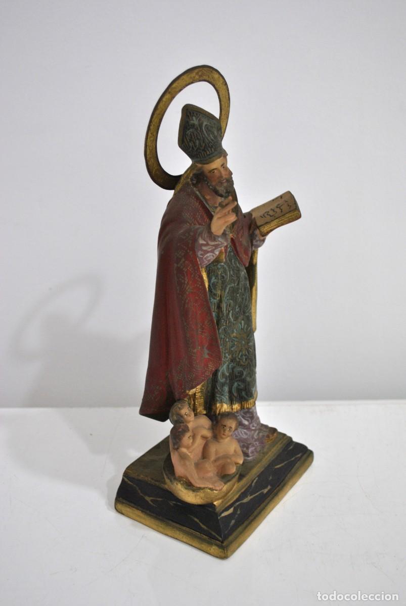 Arte: FIGURA RELIGIOSA SAN NICOL&Aacute;S - Foto 3