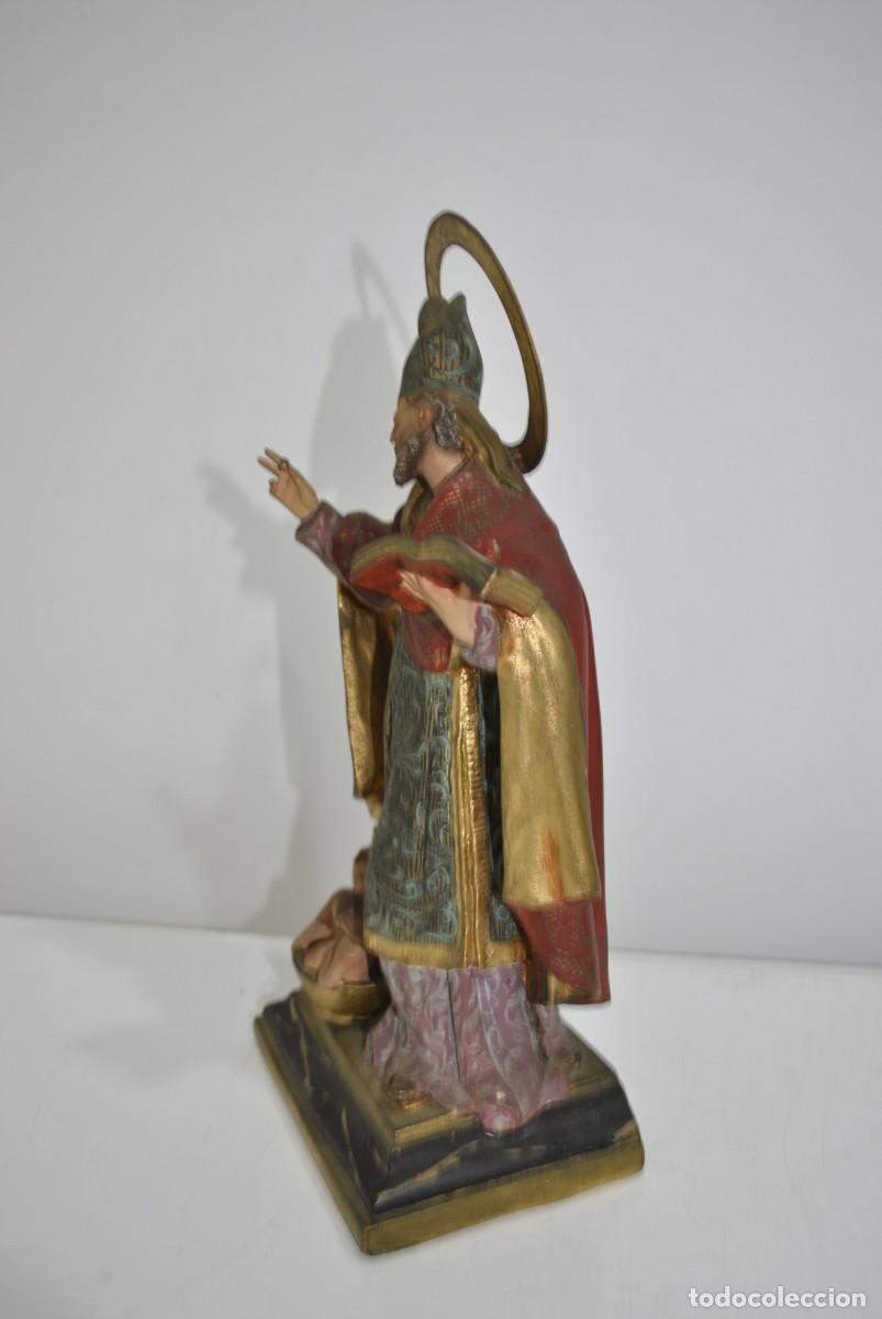 Arte: FIGURA RELIGIOSA SAN NICOL&Aacute;S - Foto 5