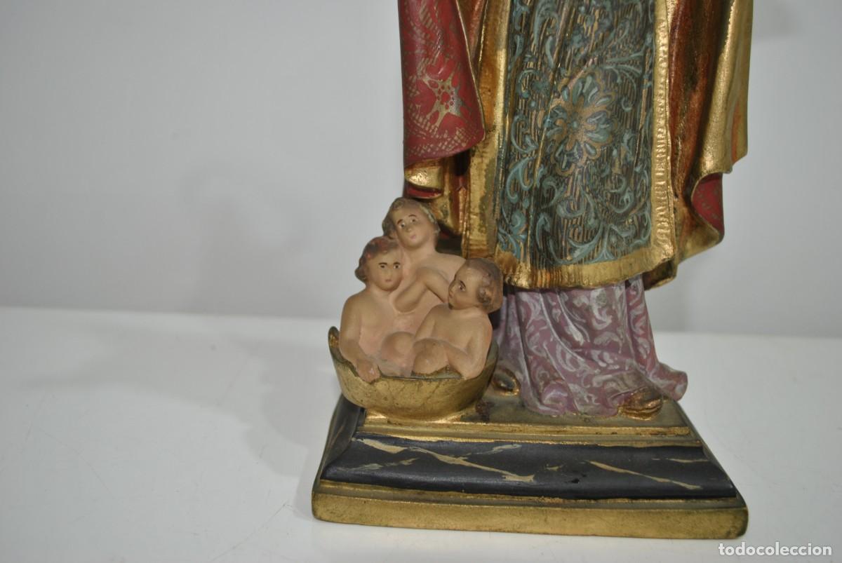 Arte: FIGURA RELIGIOSA SAN NICOL&Aacute;S - Foto 6