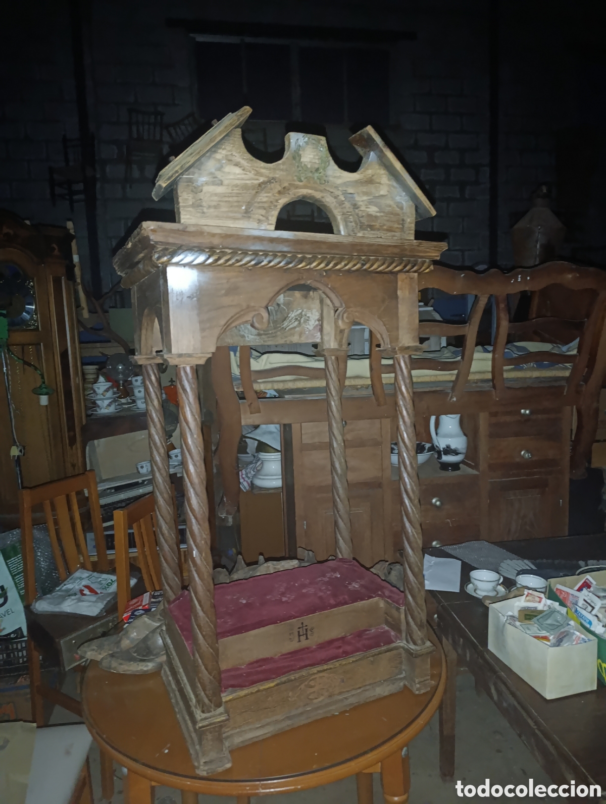 Arte: Hornacina de madera sigloXlX - Foto 1
