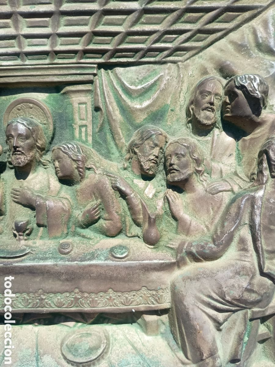 Arte: &Uacute;ltima cena placa relieve - Foto 4