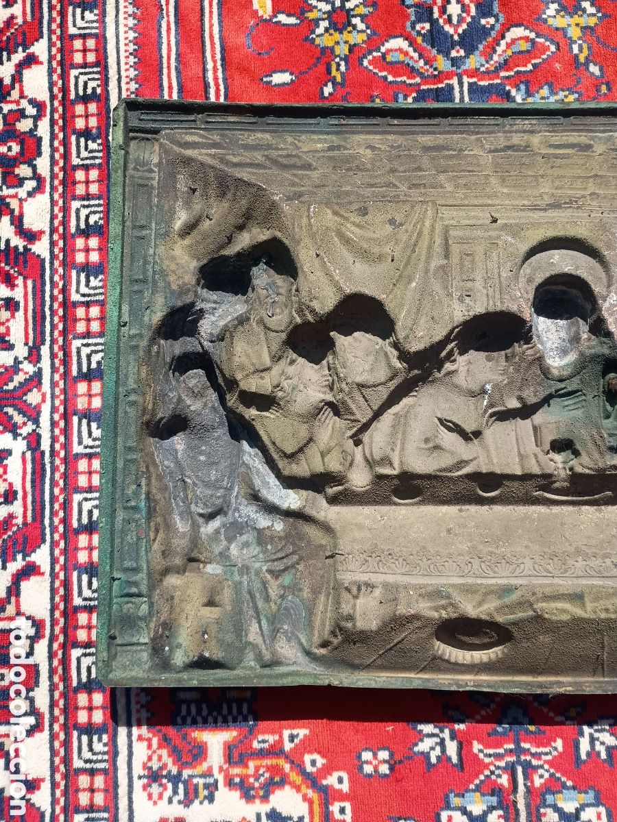 Arte: &Uacute;ltima cena placa relieve - Foto 8