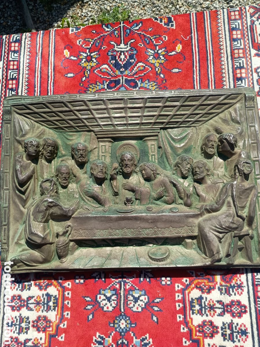 Art: &Uacute;ltima cena placa relieve
