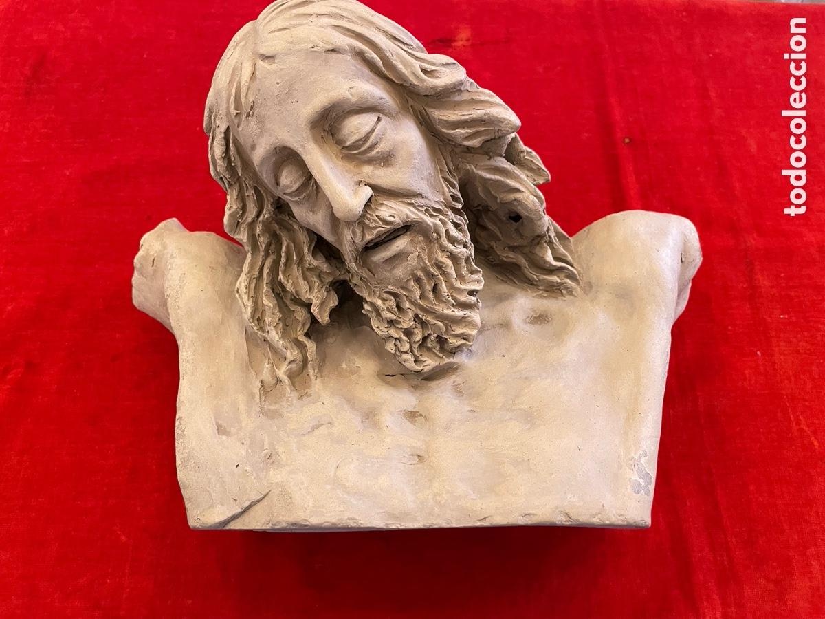 Arte: Busto de Cristo de terracota - Foto 2