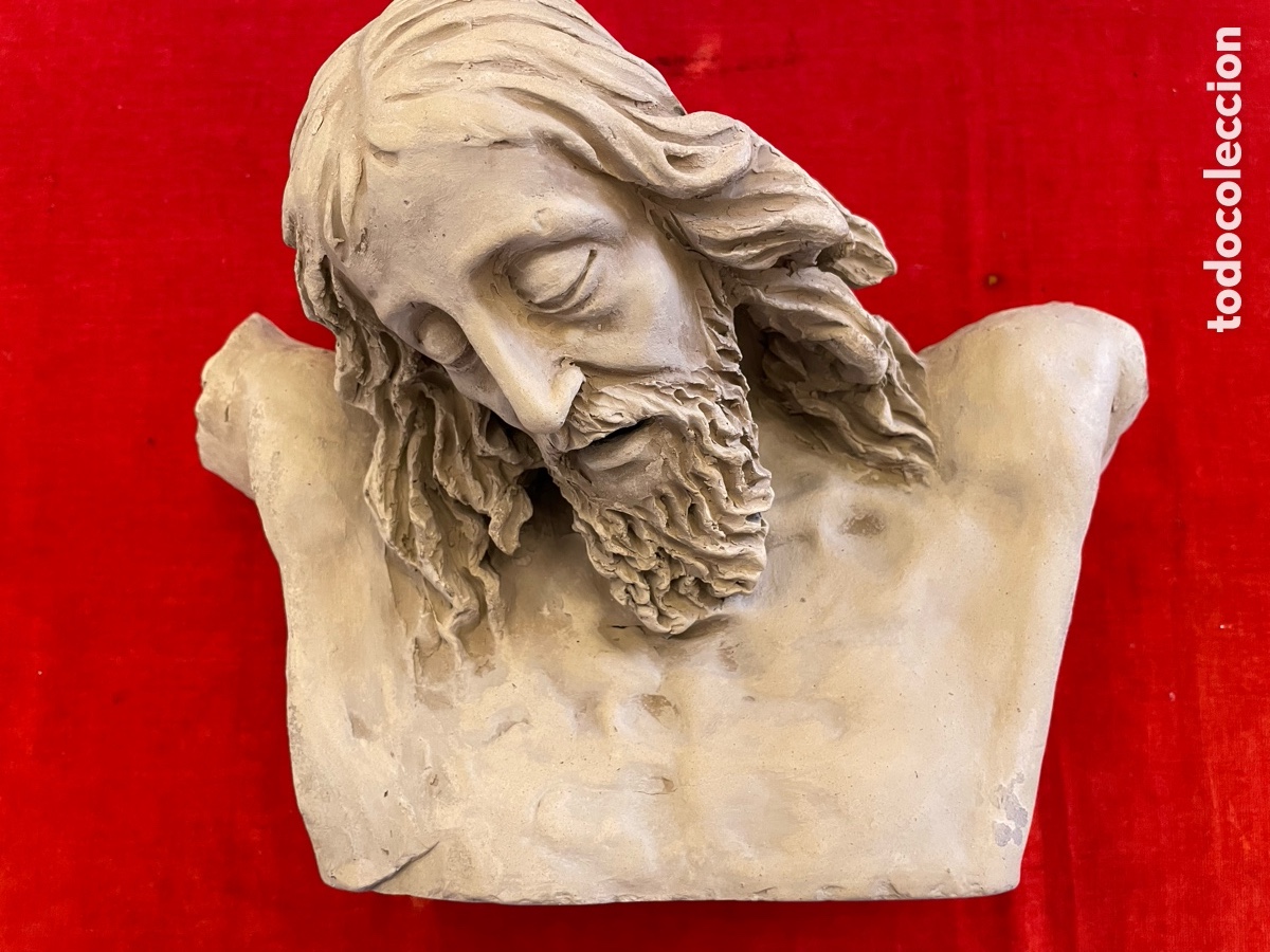 Arte: Busto de Cristo de terracota - Foto 3