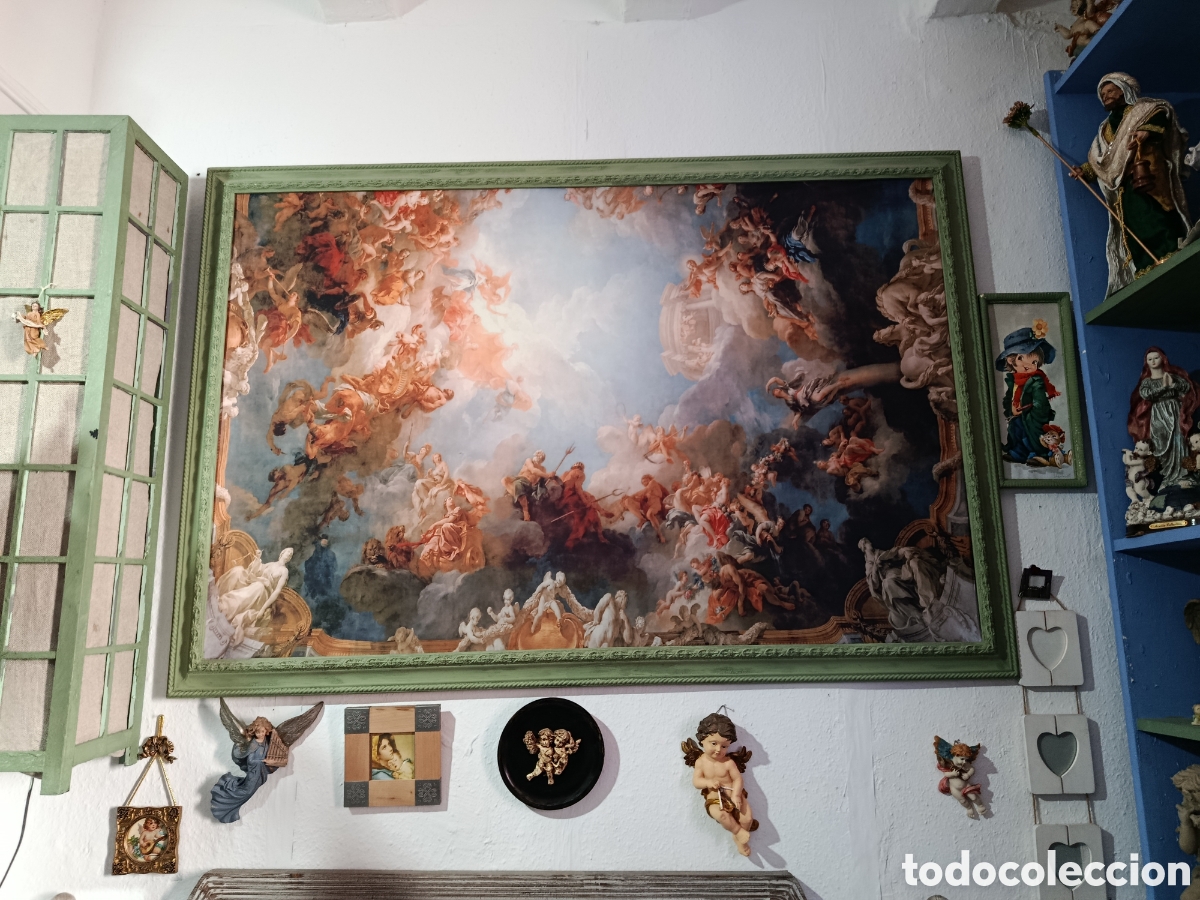 Arte: Cuadro de tela de estilo renacentista con marco - Foto 1