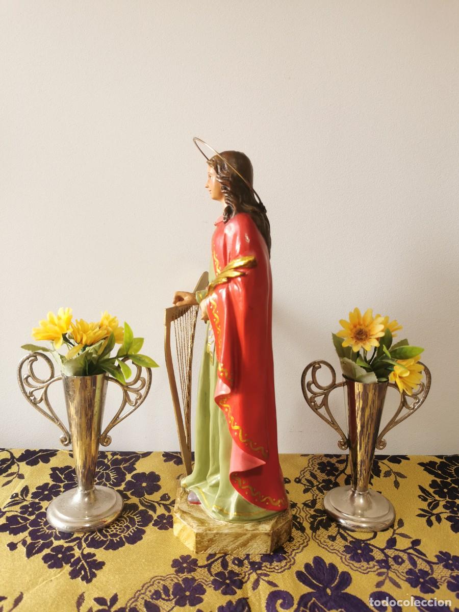 Arte: Santa Cecilia Olot 34cm - Foto 4