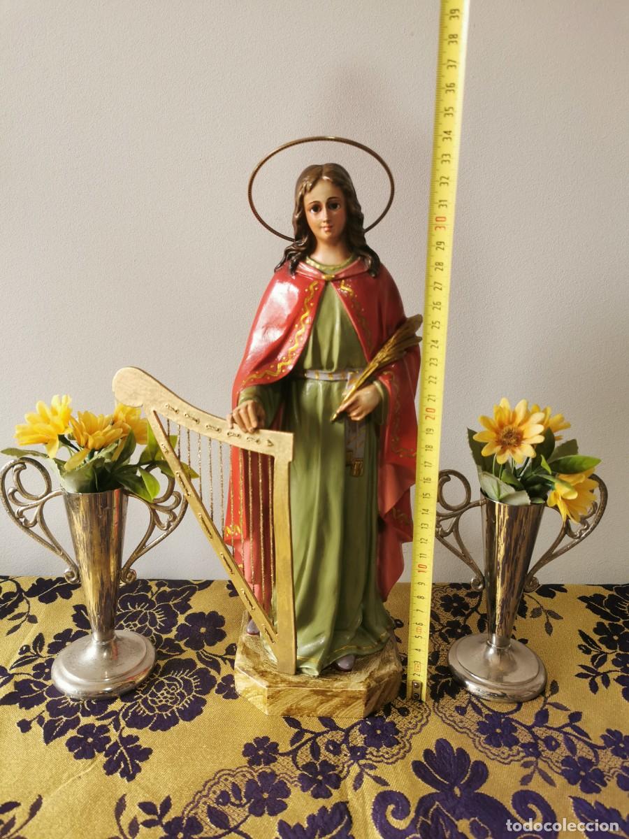 Arte: Santa Cecilia Olot 34cm - Foto 5