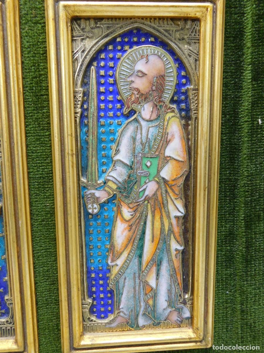 Arte: TR&Iacute;PTICO VIRGEN DE LA LECHE - ESMALTE MODEST MORAT&Oacute; - Foto 6